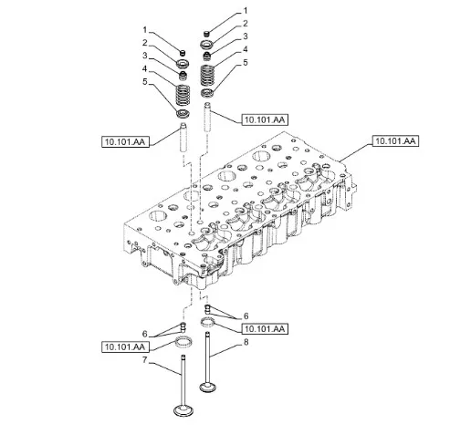 504387778 - Впускной клапан ГБЦ